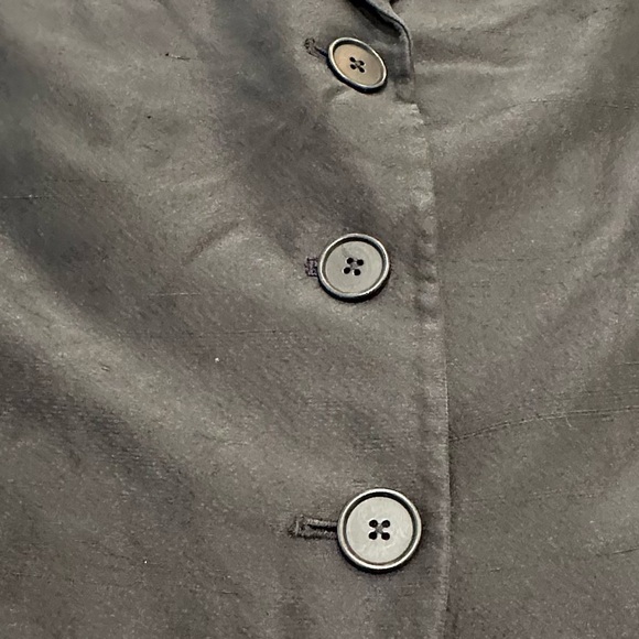 Lauren Ralph Lauren 100% Silk  Black Formal Blazer Tailored Design size 2 Petite - Picture 5 of 15